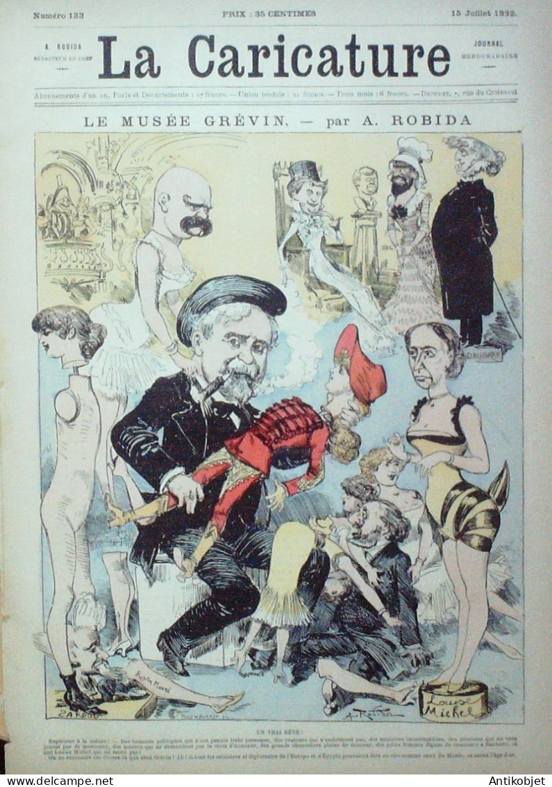 La Caricature 1882 N°133 Musée Grévin Robida Bataille De Champigny Tinant - Revistas - Antes 1900