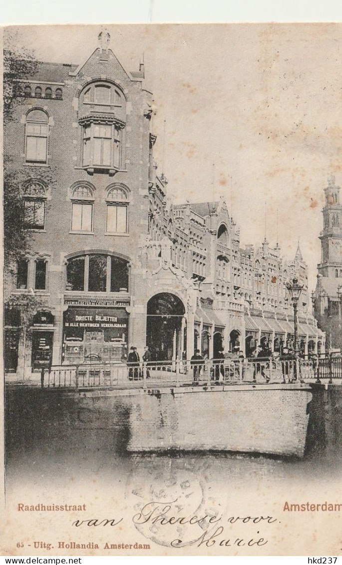 Amsterdam Raadhuisstraat Verkoopkantoor Biljetten Chemin De Fer De L'Etat Neerlandais (NS) Winkelgalerij  # 1902    3962 - Amsterdam