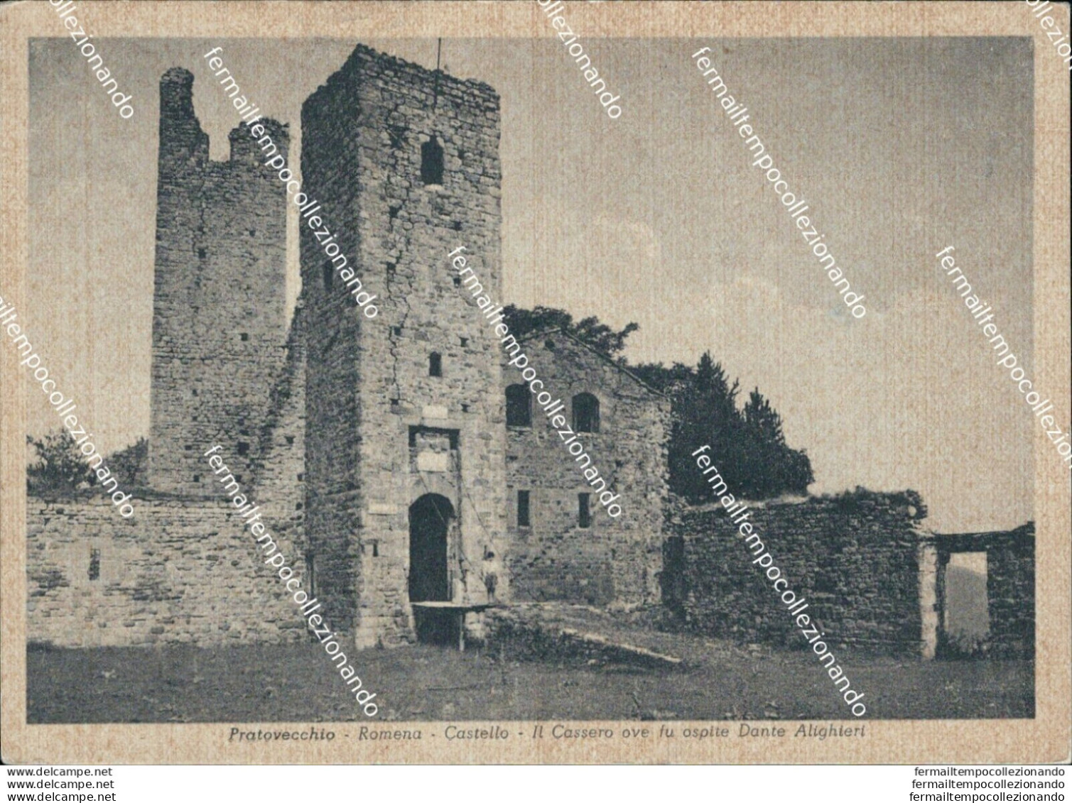 Bf524 Cartolina Pratovecchio Romena Castello Il Cassero Arezzo - Arezzo