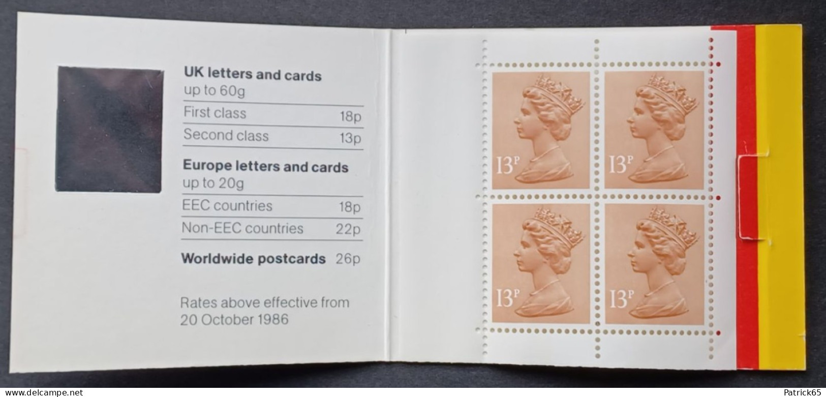 Groot Brittannie 1987 Sg.GA1 Compleet Barcode Booklet - MNH - Postzegelboekjes
