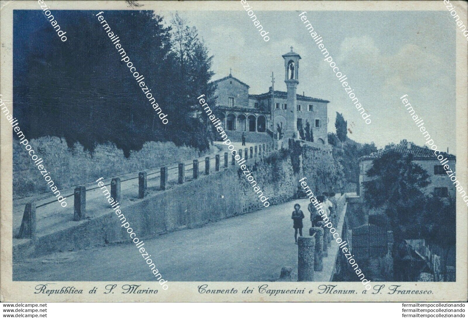 As628 Cartolina Repubblica Di San Marino Convento Dei Capuccini - Saint-Marin