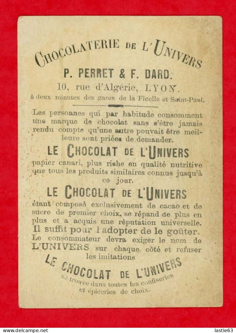 CHROMO Fond Doré Chocolat De L'univers Tailleur Ciseaux Haltérophile Clients Comme Haltères - Otros & Sin Clasificación