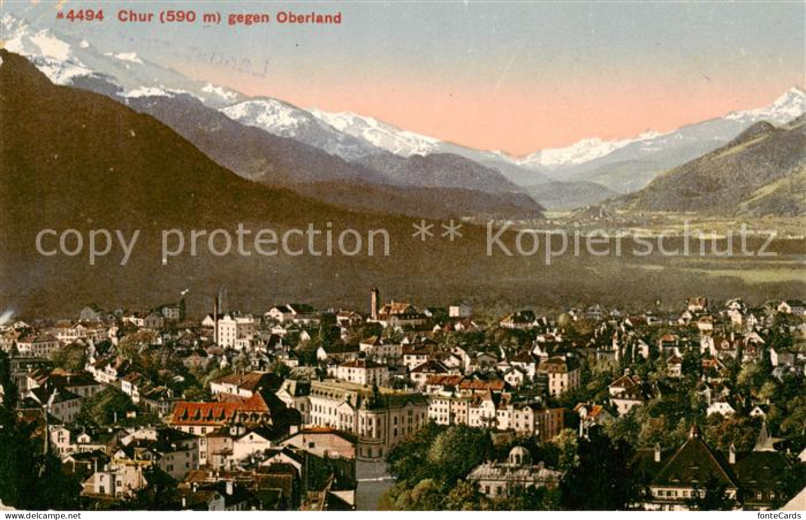 13796323 Chur GR Panorama Gegen Oberland Chur GR - Autres & Non Classés