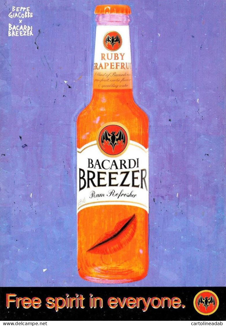 [MD4889] CPM - BACARDI BREEZER FREE SPIRIT IN EVERYONE - PROMOCARD 3722 - PERFETTA - Non Viaggiata - Publicidad