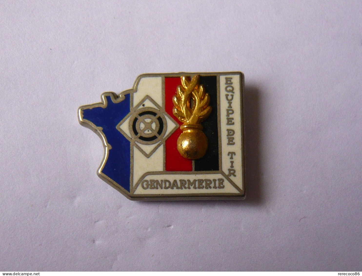 Pins BALLARD DOUBLE MOULE GENDARMERIE CHAMPIONNAT DU MONDE MILITAIRE EQUIPE DE FRANCE - Police