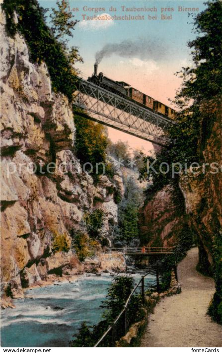 13796244 Biel Bienne Taubenlochschlucht Eisenbahnbruecke Gorges Du Taubenloch Po - Otros & Sin Clasificación