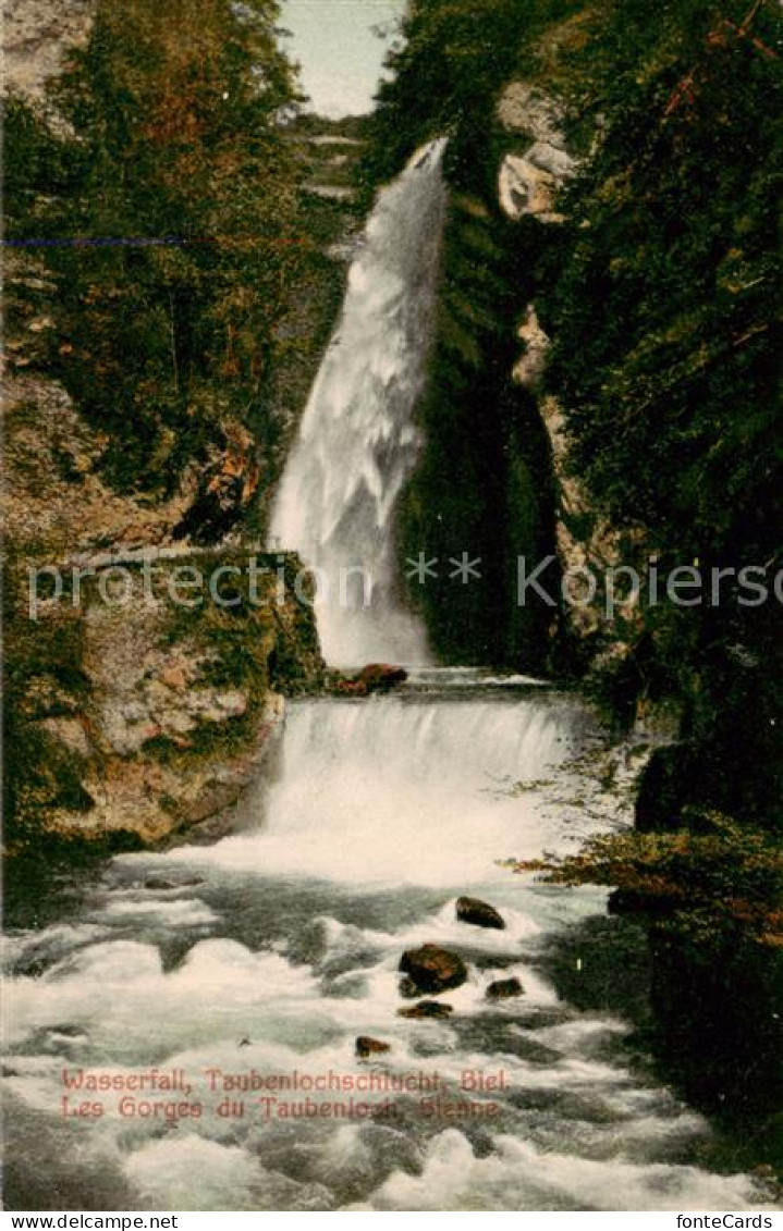 13796238 Biel Bienne Wasserfall Taubenlochschlucht Gorges Du Taubenloch Biel Bie - Otros & Sin Clasificación