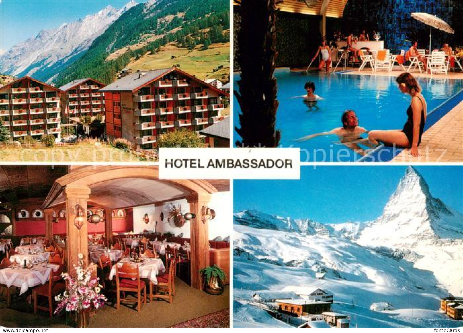 13796138 Zermatt VS Hotel Ambassador Gaststube Hallenbad Matterhorn Zermatt VS - Otros & Sin Clasificación