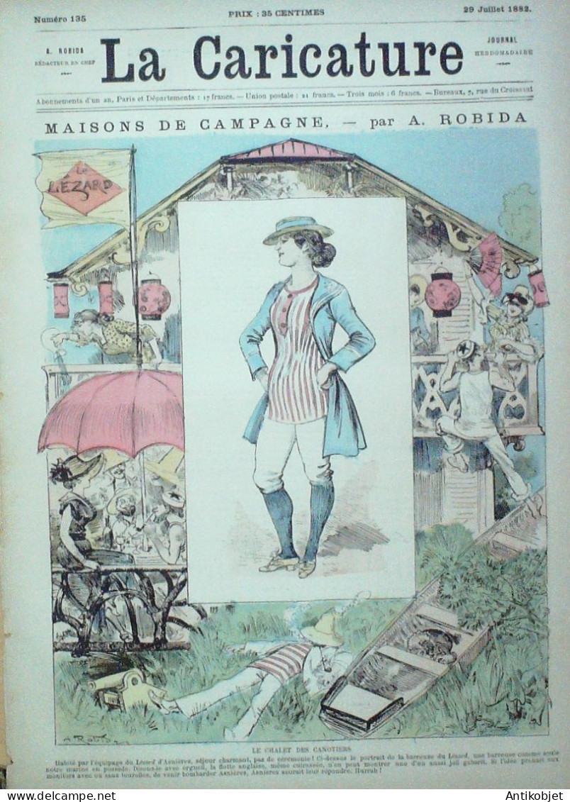 La Caricature 1882 N°135 Maisons De Campagne Robida Tinant Trock Loys - Revues Anciennes - Avant 1900