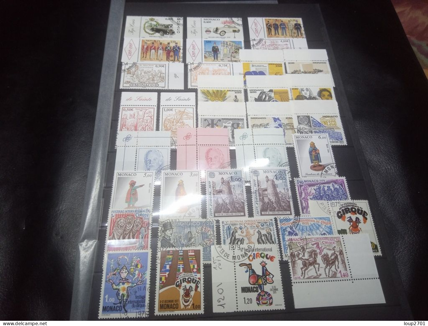 DM951 BEAU LOT FEUILLES MONACO N / O A TRIER COTE++ DEPART 10€ - Collections (with Albums)