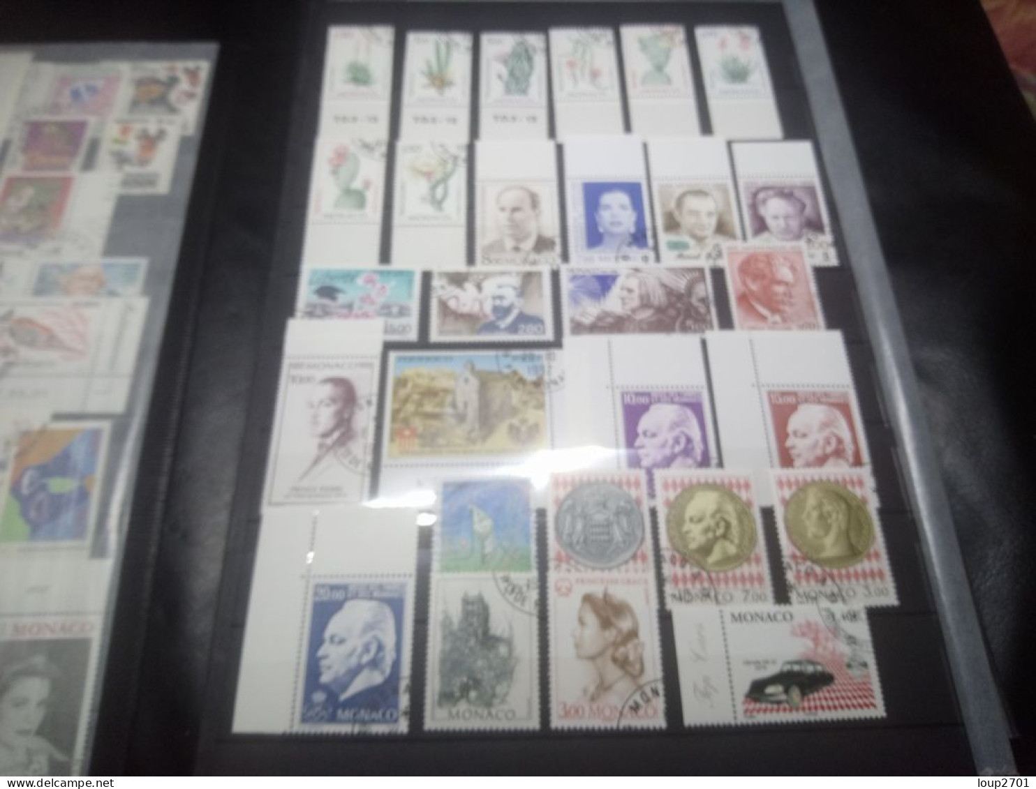 DM951 BEAU LOT FEUILLES MONACO N / O A TRIER COTE++ DEPART 10€ - Colecciones (en álbumes)