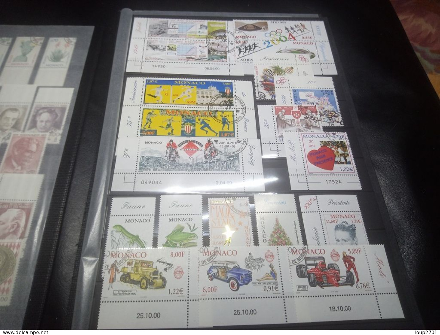 DM951 BEAU LOT FEUILLES MONACO N / O A TRIER COTE++ DEPART 10€ - Collections (en Albums)