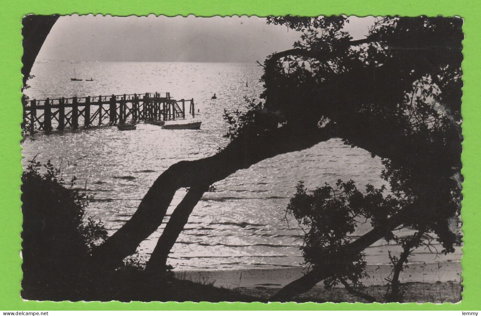 85 - NOIRMOUTIER - L'ESTACADE DU BOIS DE LA CHAIZE - CPSM DENTELÉE 1957 - Ile De Noirmoutier