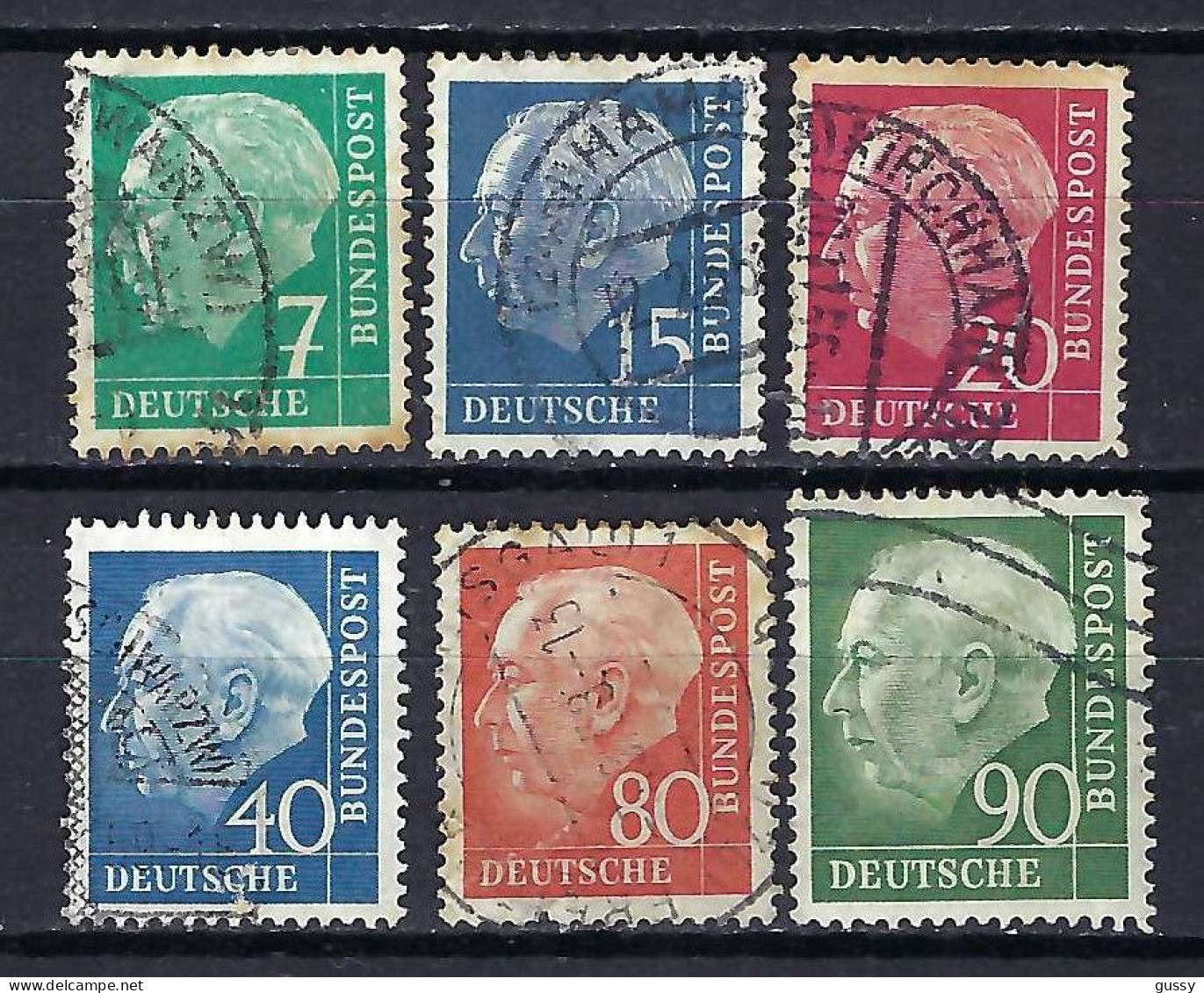 ALLEMAGNE RFA Ca.1950: Lot D' Obl. Petit Prix - Used Stamps