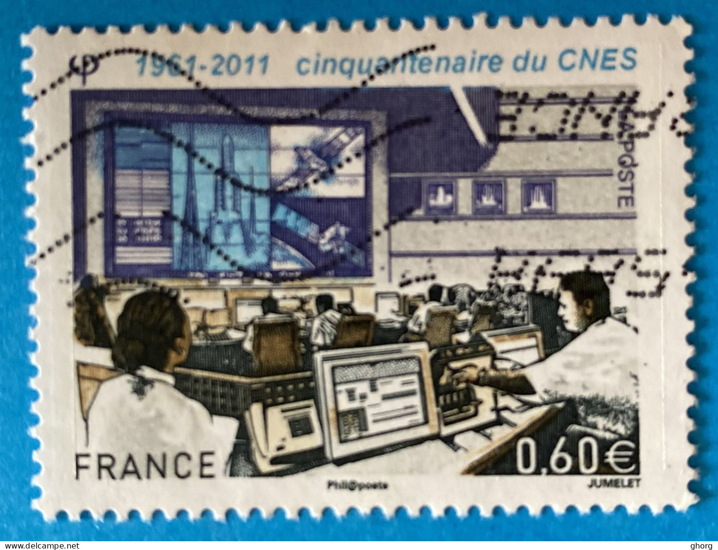 France 2011 : Cinquentenaire Du Centre National D'Etudes Spatiales (CNES) N° 4604 Oblitéré - Used Stamps