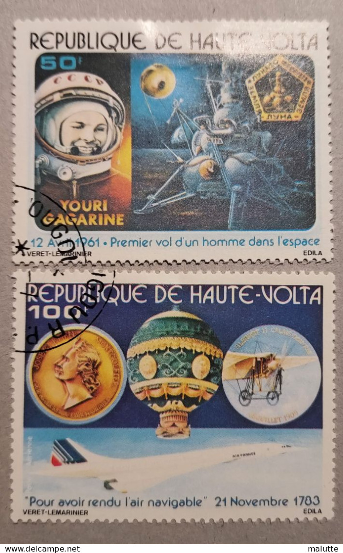 Haute Volta YT 216 + 218 PA Oblitéré Espace - Opper-Volta (1958-1984)