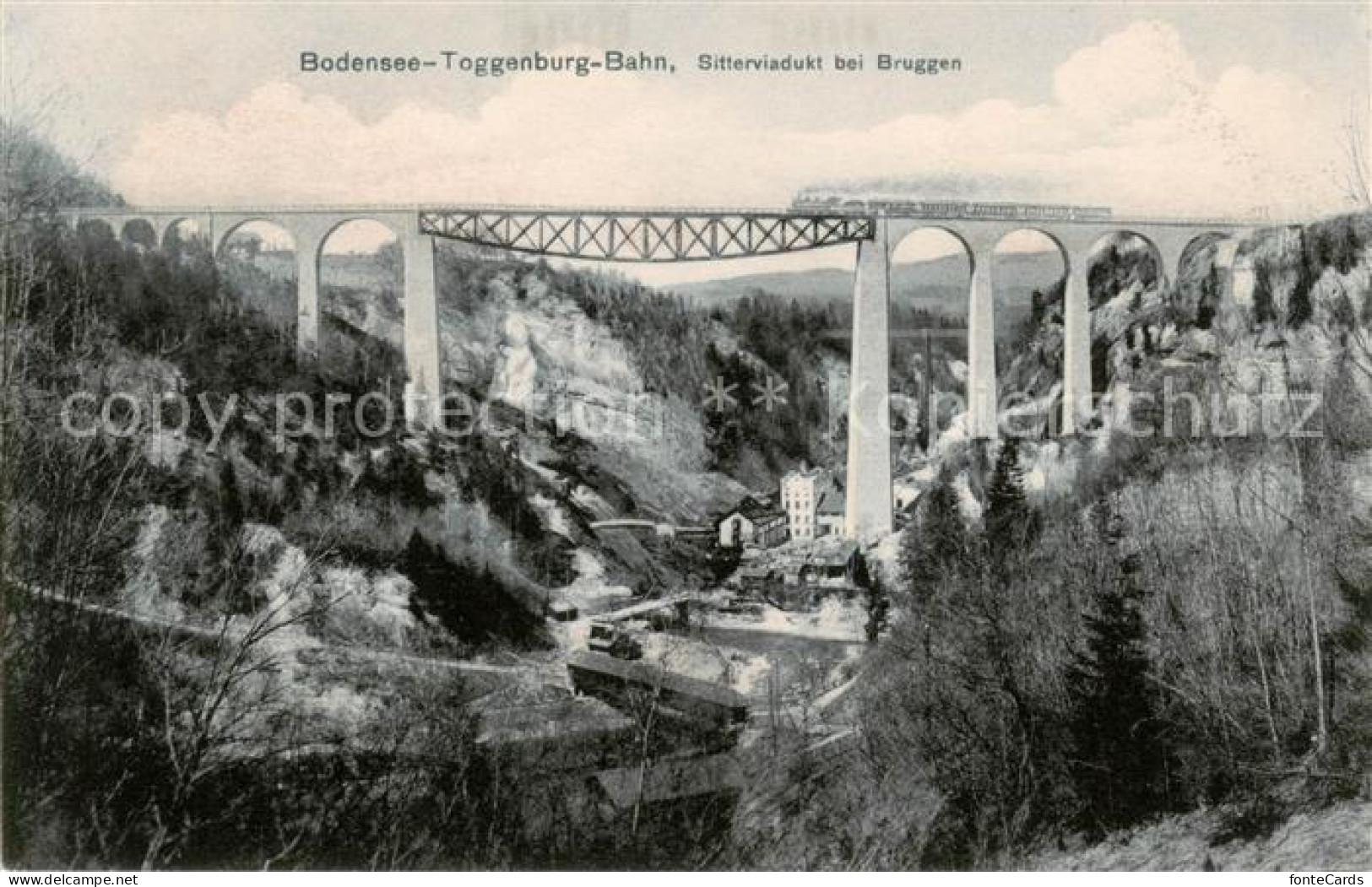 13795858 Bruggen  SG Bodensee-Toggenburg-Bahn Sitterviadukt Eisenbahnbruecke  - Sonstige & Ohne Zuordnung