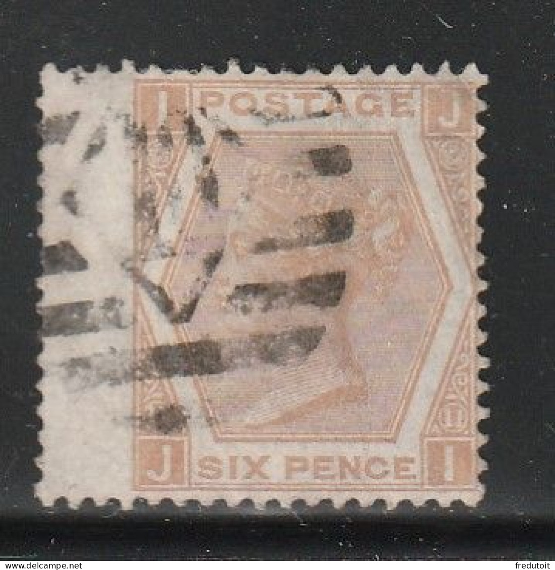 Grande Bretagne - N°47 Obl (1872-73) 6d Bistre - Oblitérés