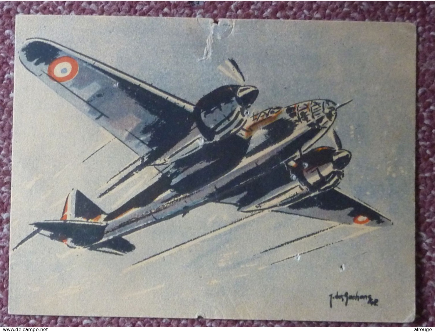 CP Bombardier "Amiot" 354, Illustrateur Jacques Des Gachons 1942 - 1939-1945: 2ème Guerre