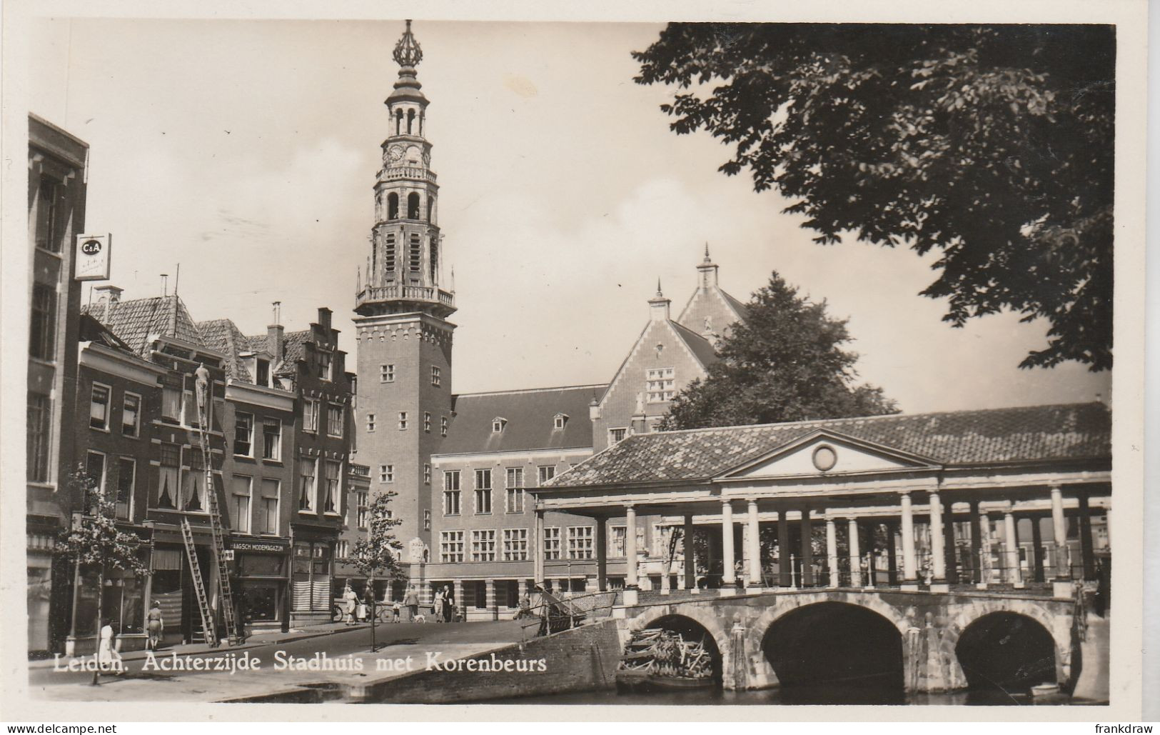 Postcard - Leiden - Achterzijde Stadhuis Met Korenbeurs - No Card No - VERY GOOD - Sin Clasificación