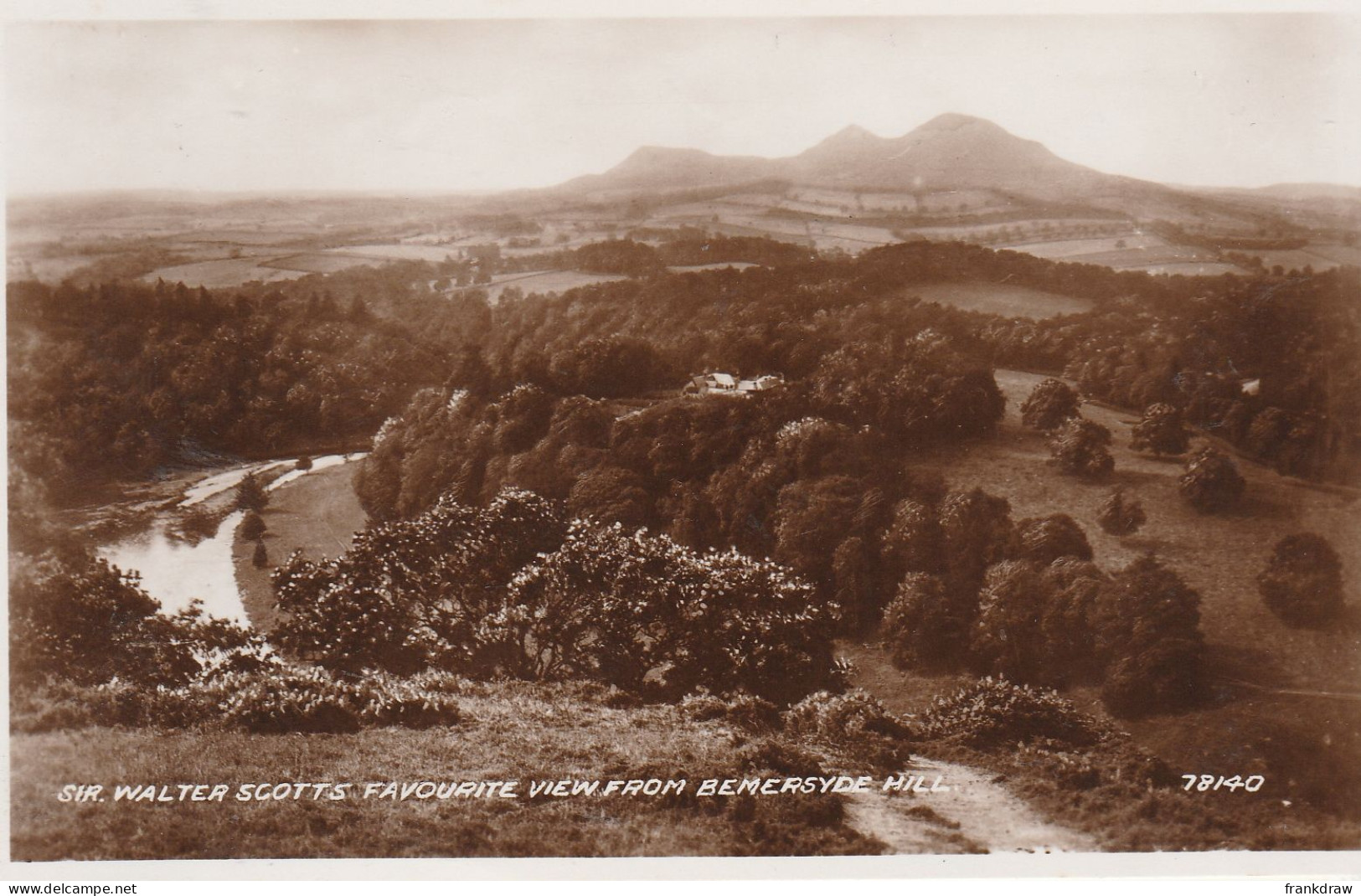 Postcard - Sir Walter Scotts Favourite View From Bemersyde Hill - Card No.78140 - VERY GOOD - Ohne Zuordnung