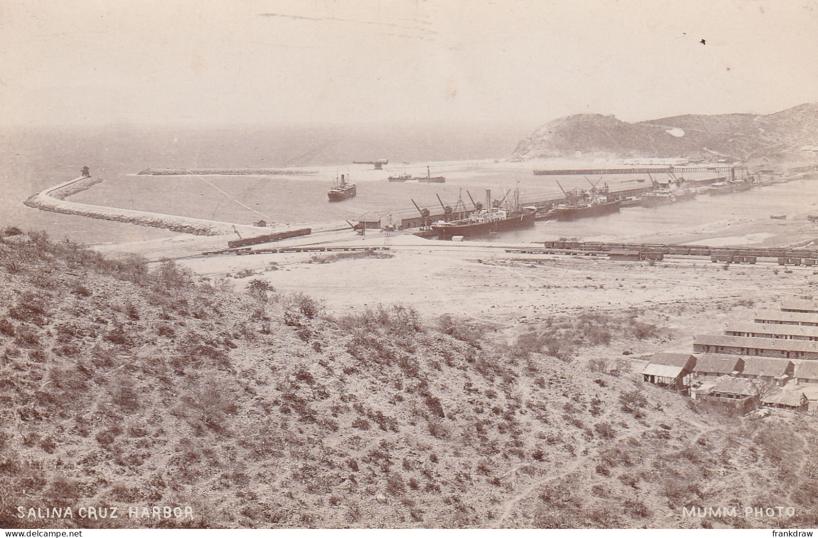 Postcard - Salina Cruz Harbour - Mumm Photo - VERY GOOD - Unclassified