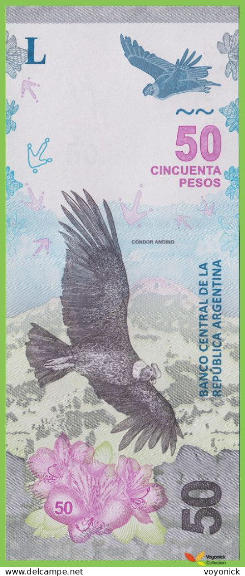 Voyo ARGENTINA 50 Pesos ND(2020) P363b B518b B UNC - Argentinien