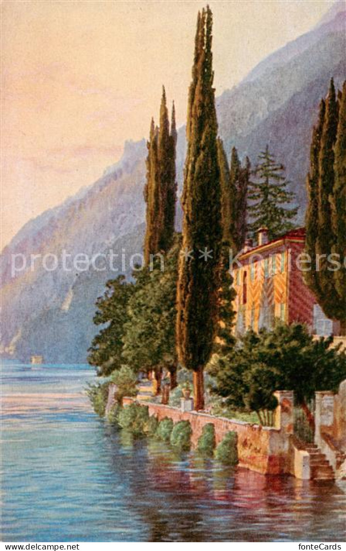 13795592 Oria  Lago Di Lugano TI Villa Marchese Brusati Kuenstlerkarte  - Sonstige & Ohne Zuordnung