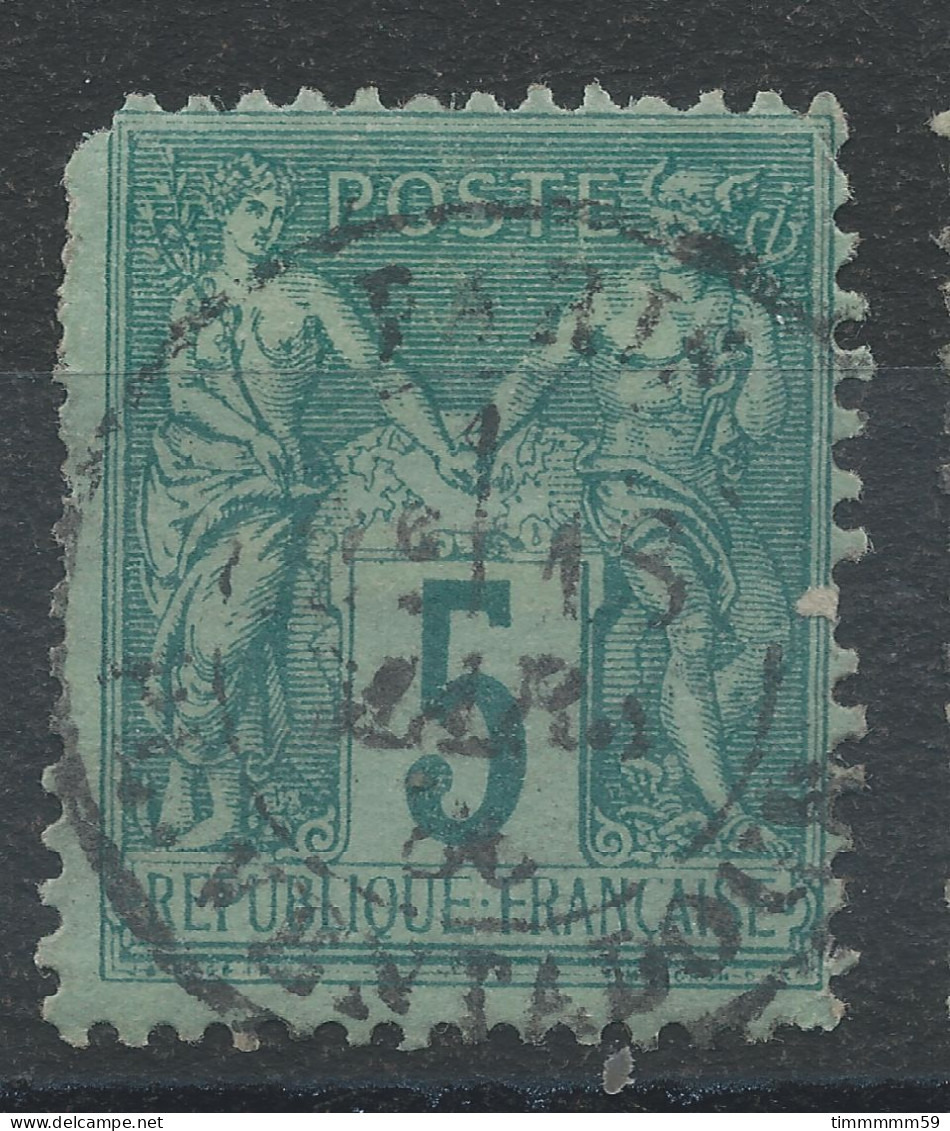 Lot N°82773   N°75, Oblitéré Cachet à Date De PARIS "PL.VENTADOUR" - 1876-1898 Sage (Tipo II)