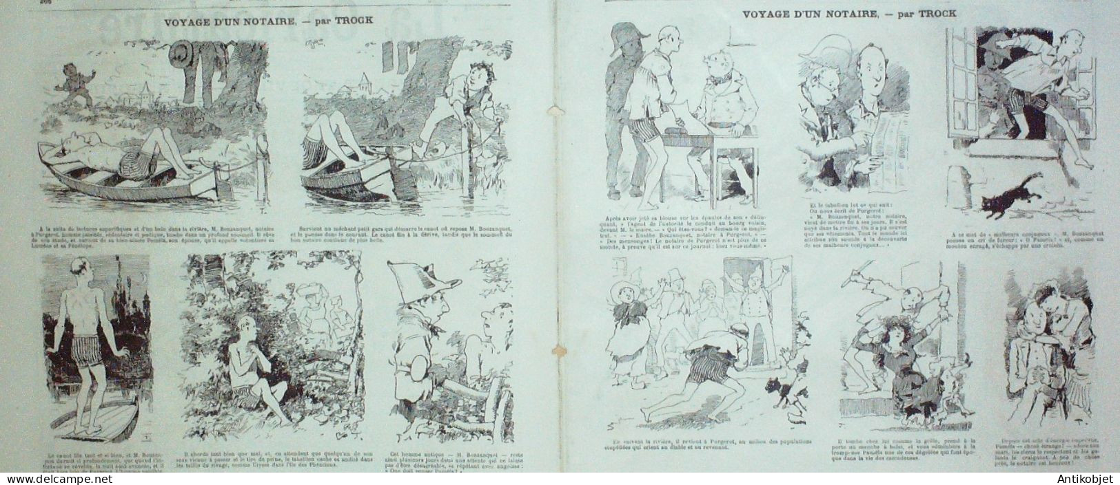 La Caricature 1882 N°138 Le Havre & Trouville Robida Notaire Trock La Moisson Tinant - Revues Anciennes - Avant 1900