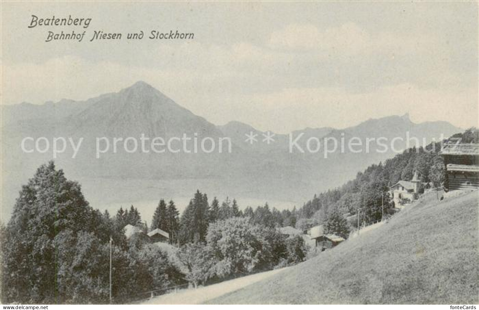 13795574 Beatenberg Thunersee BE Bahnhof Niesen Und Stockhorn Berner Alpen  - Sonstige & Ohne Zuordnung