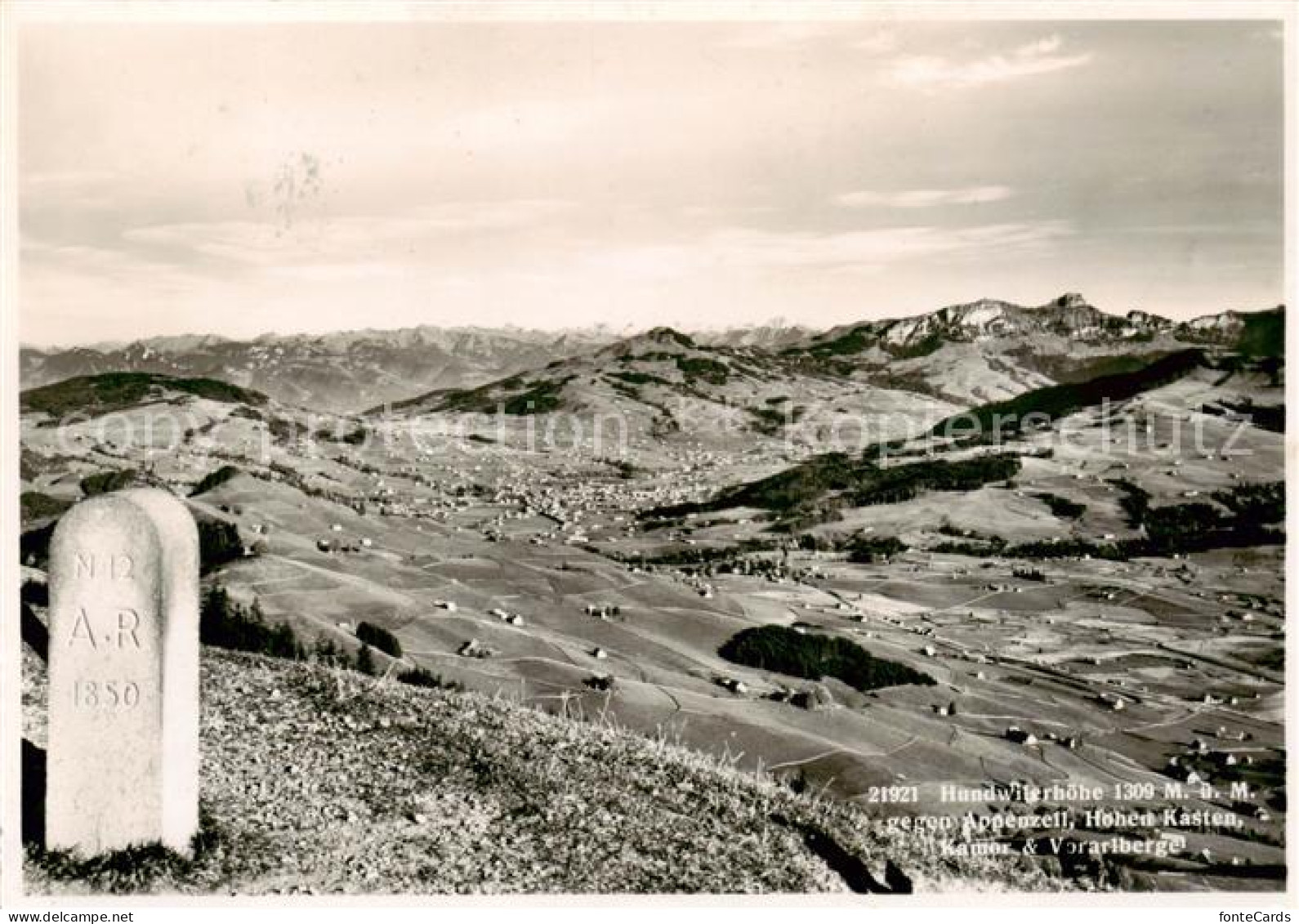 13795342 Hundwilerhoehe 1309m IR Mit Appenzell Hoher Kasten Kamor Und Vorarlberg - Autres & Non Classés