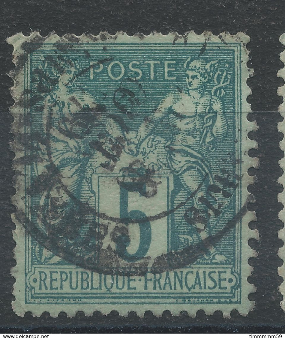 Lot N°82774   N°75, Oblitéré Cachet à Date De PARIS à Déchiffrer - 1876-1898 Sage (Type II)