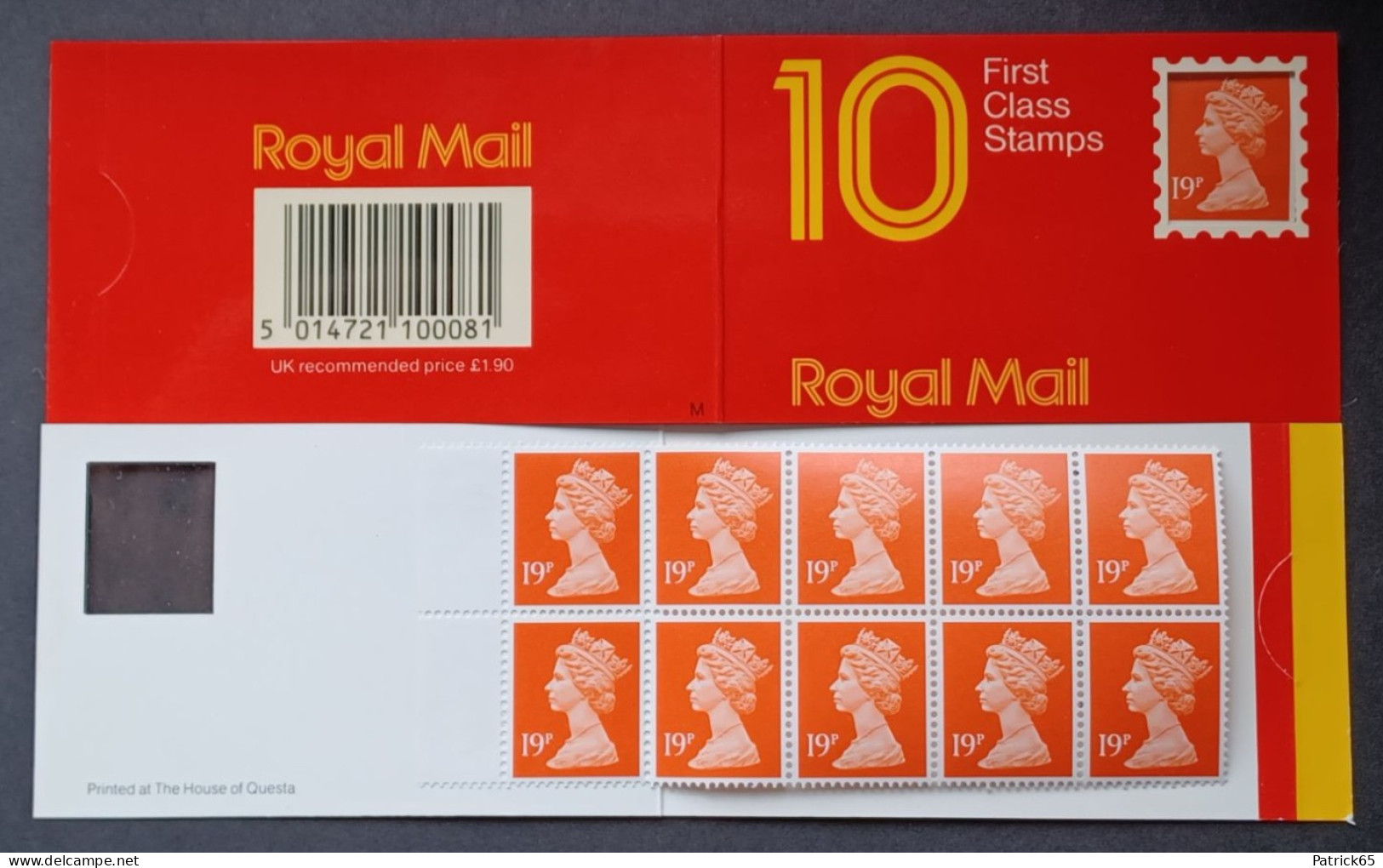 Groot Brittannie 1988 Sg.GP2 Compleet Barcode Booklet  - MNH - Postzegelboekjes