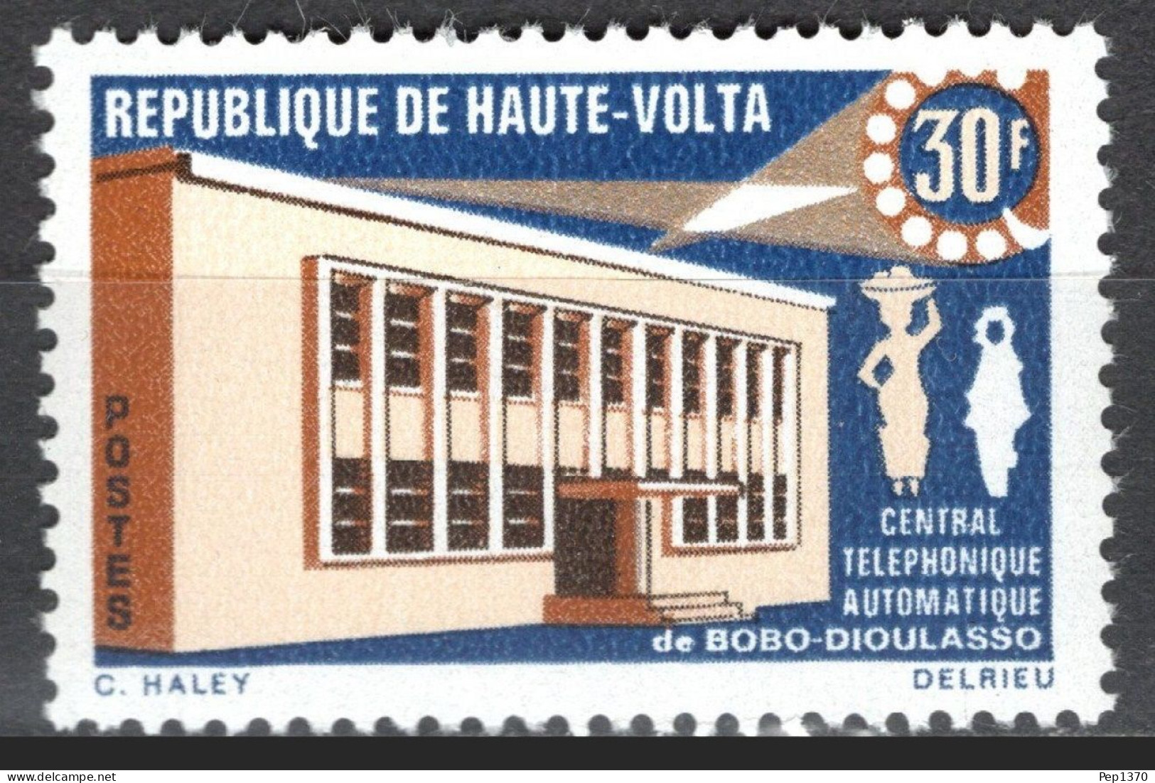 ALTO VOLTA 1968 - HAUTE VOLTA - CENTRAL TELEFONICA - YVERT 192** - Haute-Volta (1958-1984)