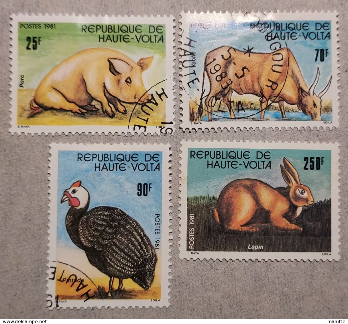 Haute Volta YT 564 à 567 Oblitéré Animaux - Upper Volta (1958-1984)