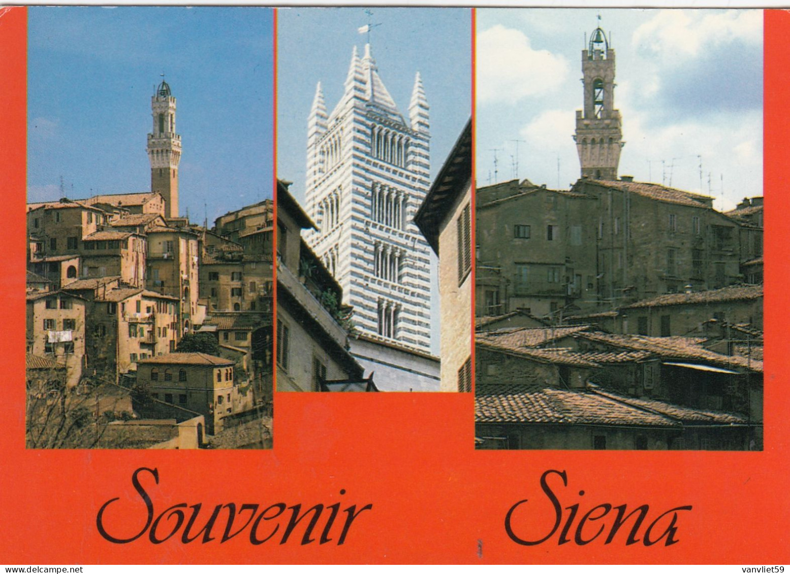 SIENA-2 CARTOLINE VERA FOTOGRAFIA UNA -VIAGGIATA IL 3-4-1974 - Siena