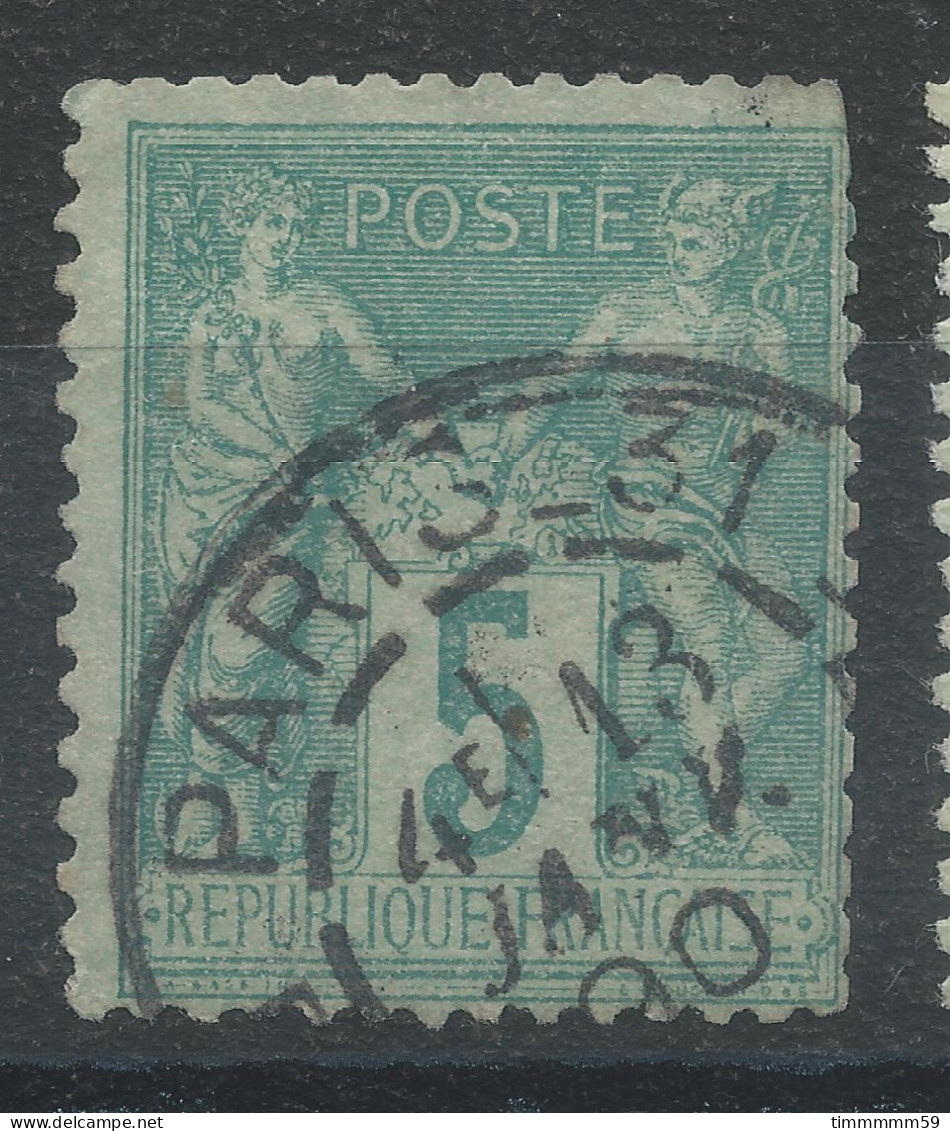 Lot N°82775   N°75, Oblitéré Cachet à Date De PARIS 31 "R.DE BOURGOGNE" - 1876-1898 Sage (Type II)