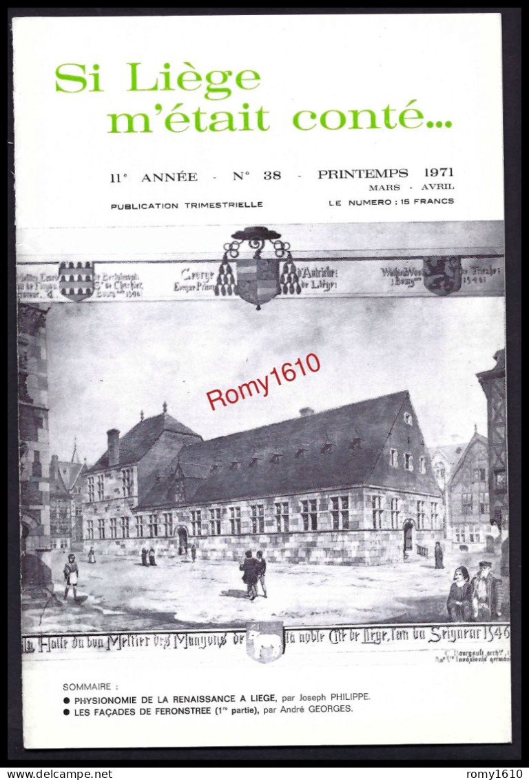 SI LIEGE M'ETAIT CONTE... Année 1971 . N° 38, 39, 40, 41. - België