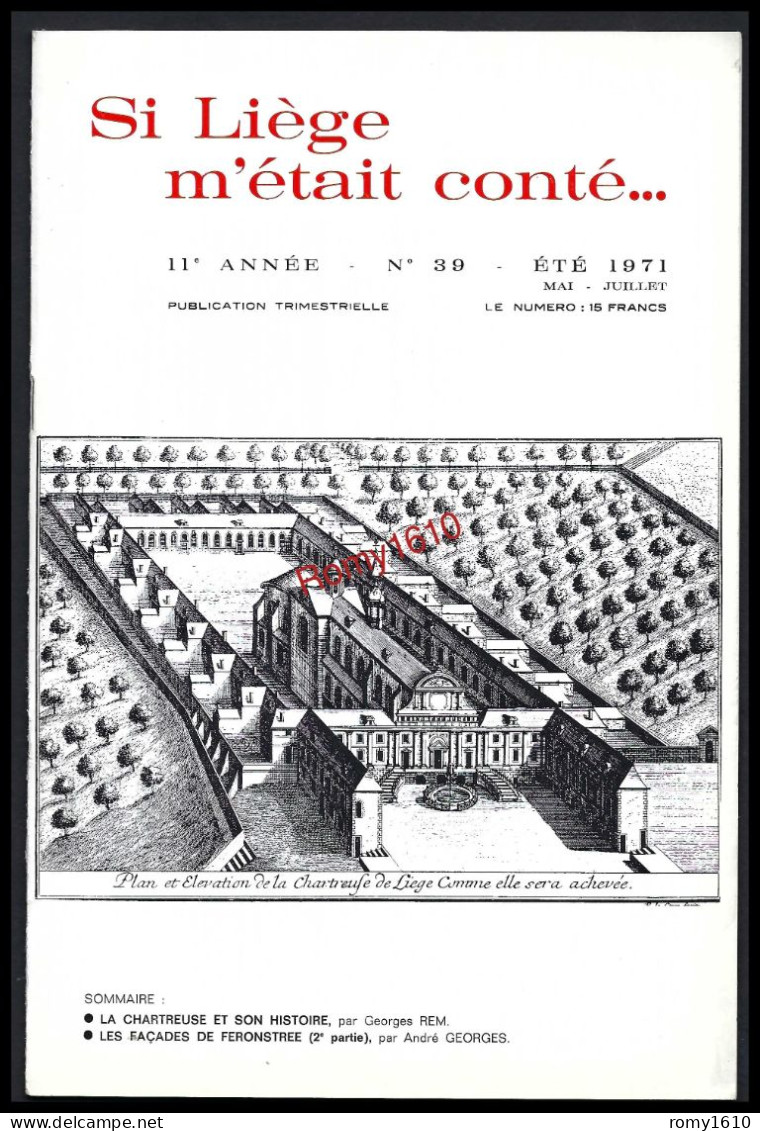 SI LIEGE M'ETAIT CONTE... Année 1971 . N° 38, 39, 40, 41. - Belgien