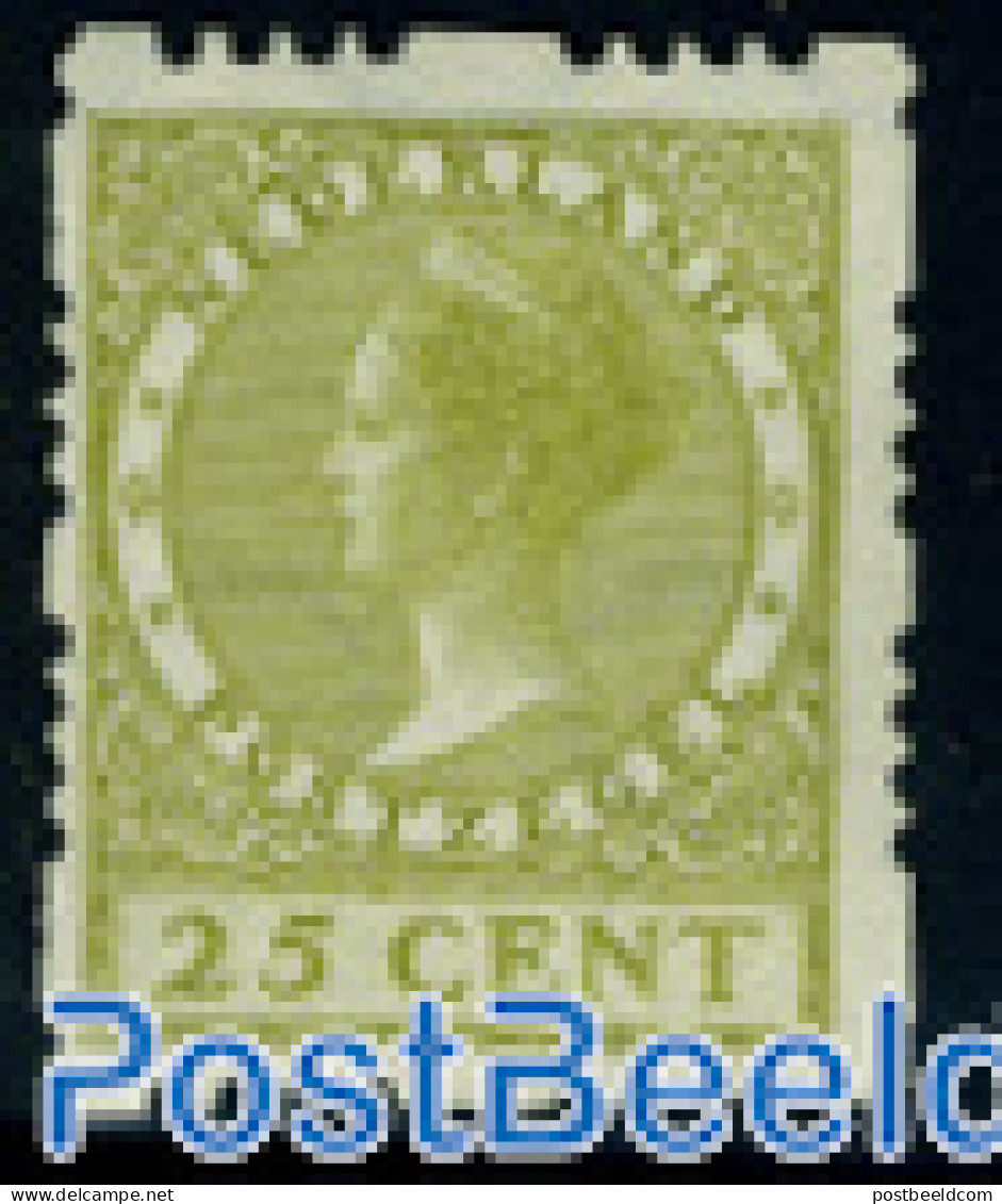 Netherlands 1928 25c, 4-side Syncoperf. Stamp Out Of Set, Mint NH - Ongebruikt