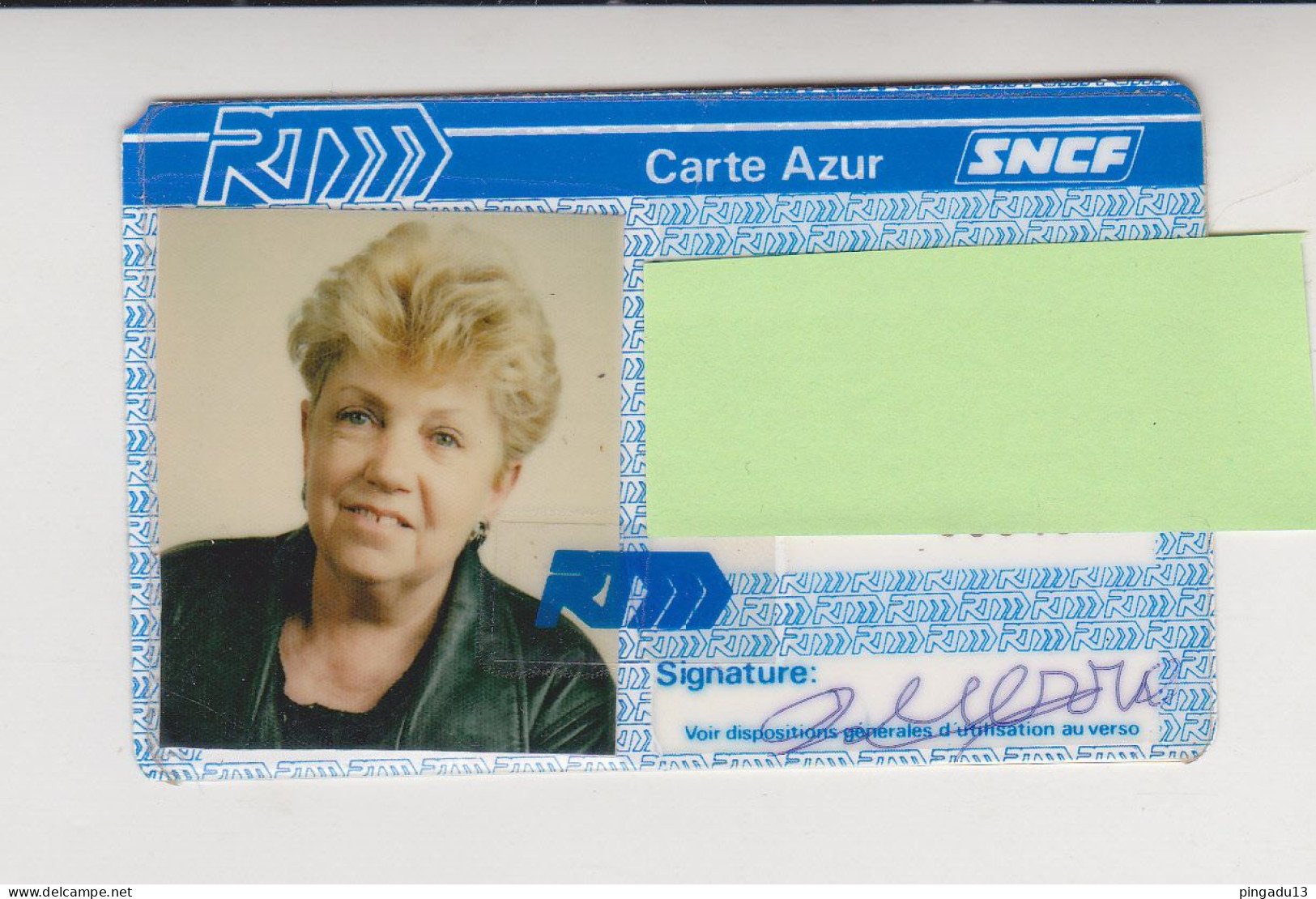 Fixe Carte Azur RTM Marseille SNCF - Altri & Non Classificati