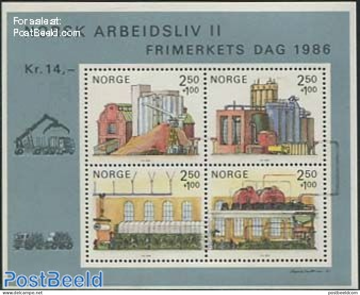 Norway 1986 Paper Industry S/s, Mint NH, Various - Industry - Art - Printing - Neufs