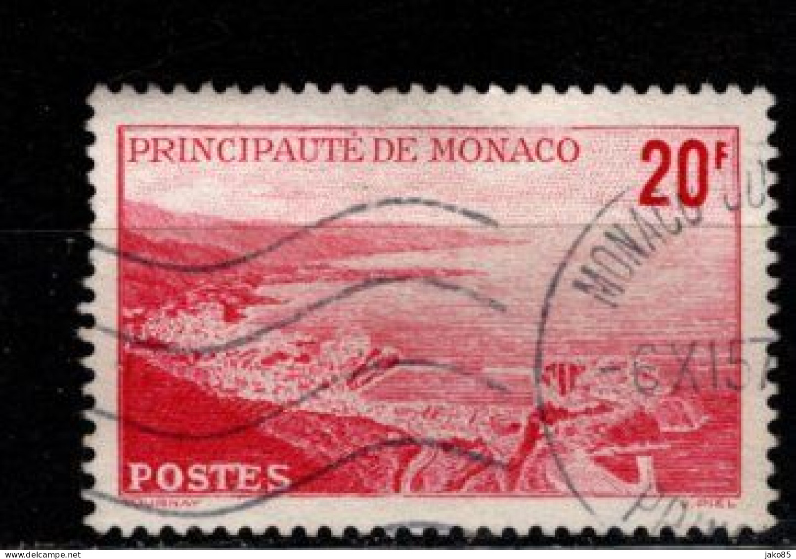 - MONACO - 1948 - YT N° 312 - Oblitéré - Vue Générale - Used Stamps