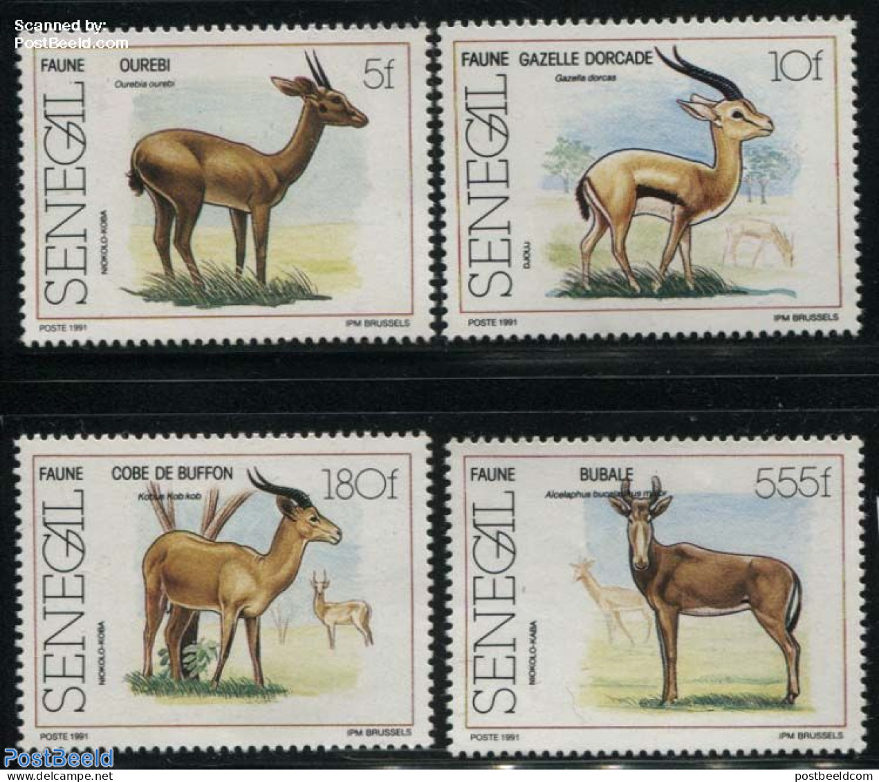 Senegal 1991 National Parks 4v, Mint NH, Nature - Animals (others & Mixed) - Senegal (1960-...)