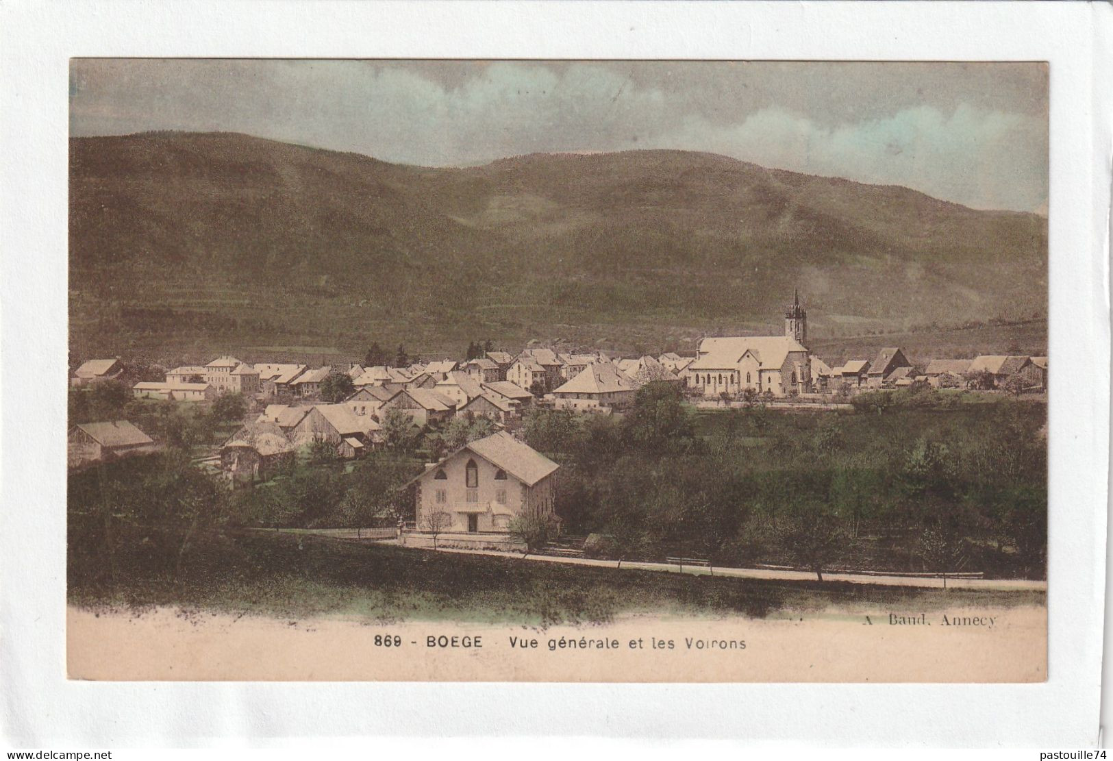 CPA :  14 X 9  -  BOËGE  -  Vue Générale Et Les Voirons - Boëge