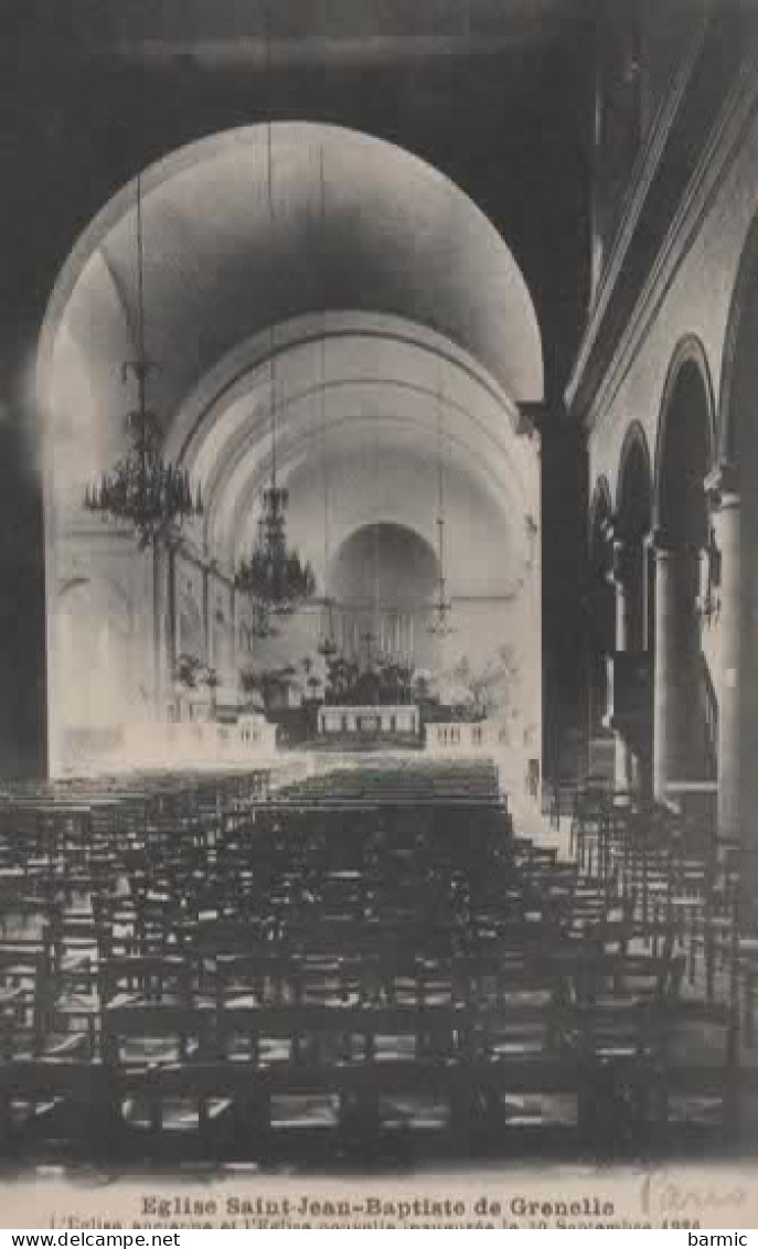 PARIS, INTERIEUR DE L EGLISE SAINT JEAN BAPTISTE DE GRENELLE  REF 15834 - Eglises