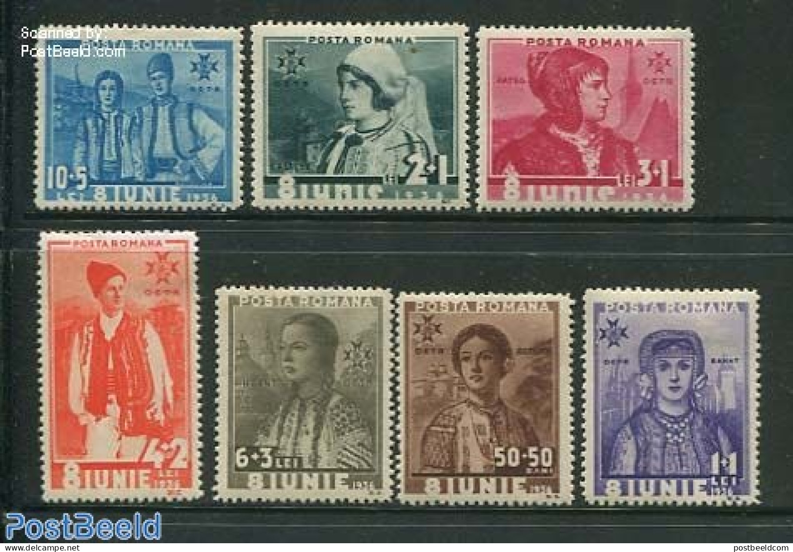 Romania 1936 Costumes 7v, Mint NH, Various - Costumes - Nuevos