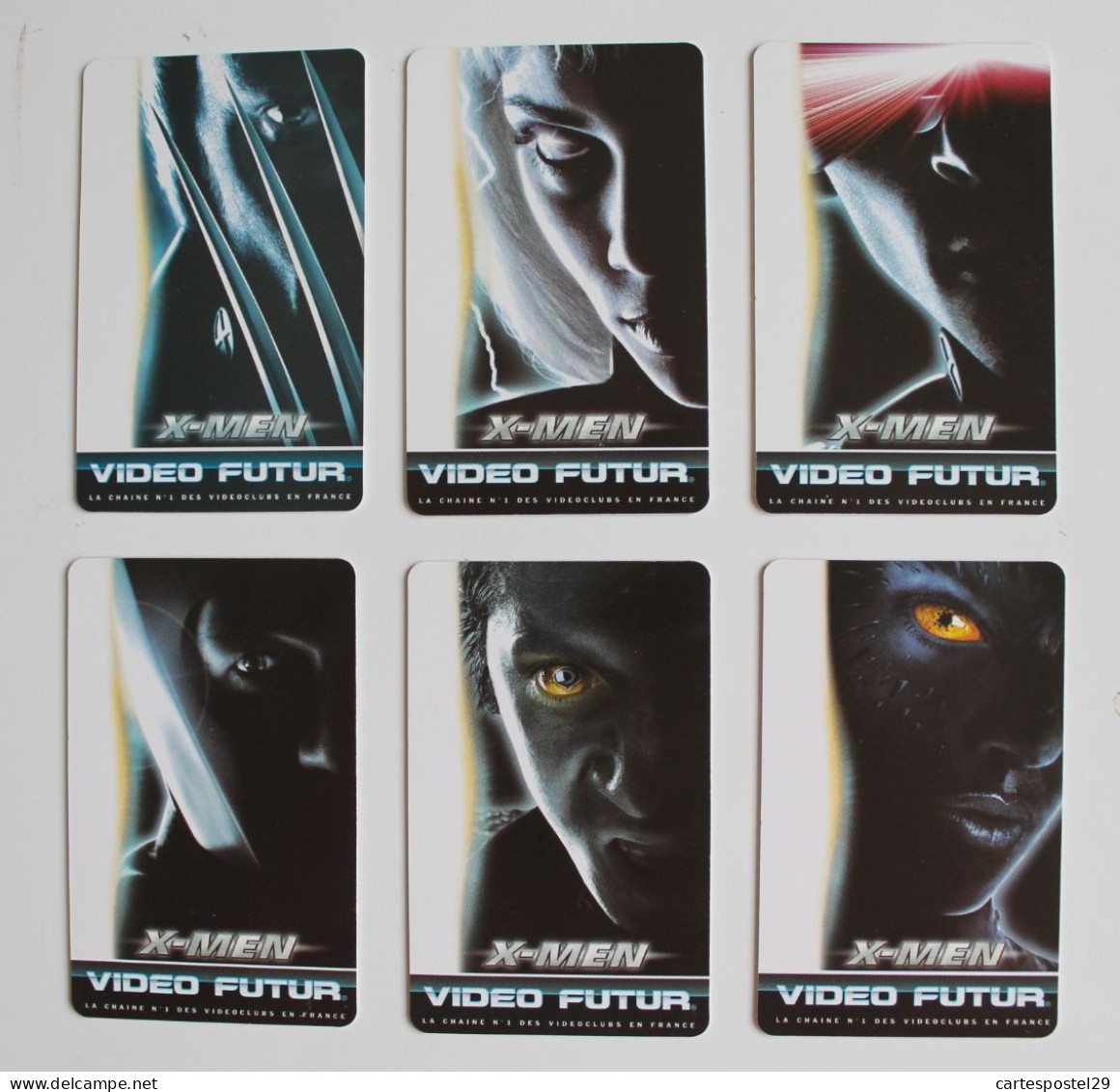 SERIE DES   6   CARTES  VIDEO FUTUR ETAT  LUXE - Collectors