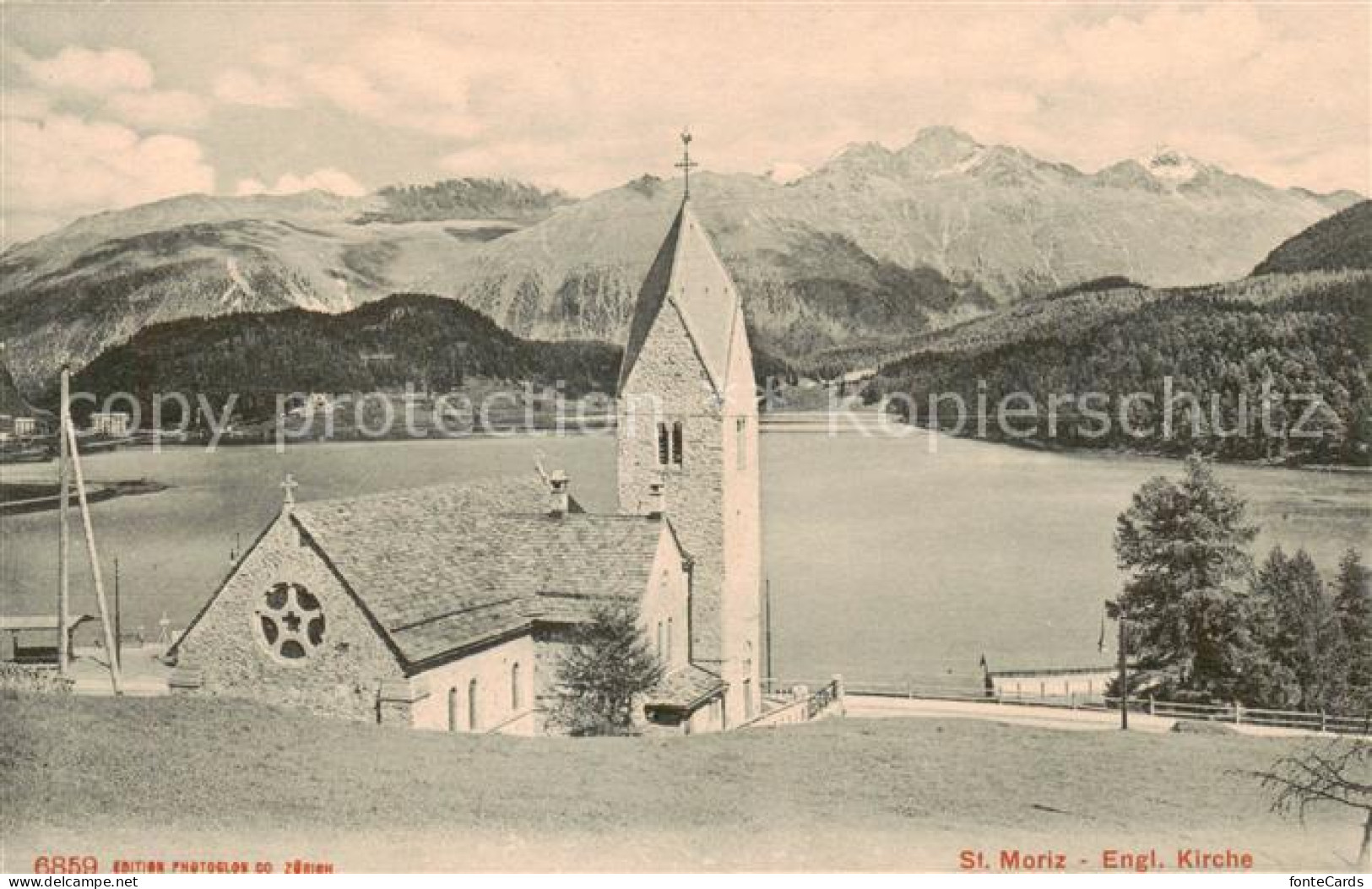 13795023 St Moritz Bad GR Englische Kirche Aussenansicht St Moritz Bad GR - Autres & Non Classés